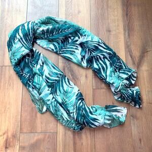 Palm Leaf Lightweight Sheer Scarf
